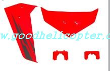 SYMA-S33-S33A helicopter parts tail decoration set (S33A red color)
